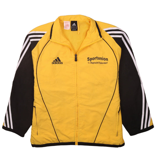 Adidas Men's Yellow XL Sports Full Zip Lightweight Jacket