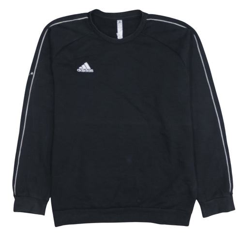Adidas Men's Black XL Pullover Crew Neck Fleece Sweatshirt