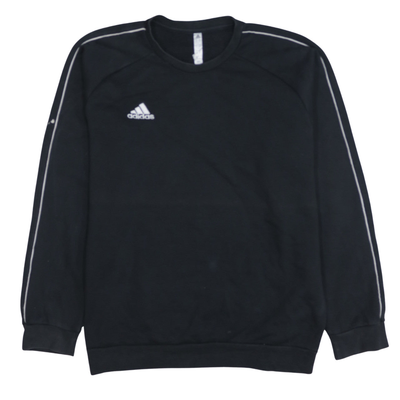 Adidas Men's Black XL Pullover Crew Neck Fleece Sweatshirt