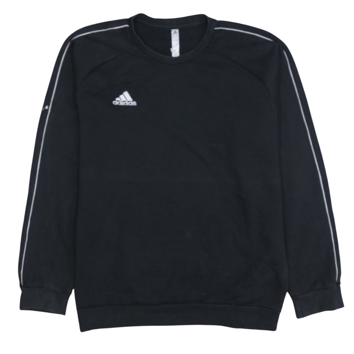 Adidas Men's Black XL Pullover Crew Neck Fleece Sweatshirt