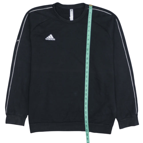 Adidas Men's Black XL Pullover Crew Neck Fleece Sweatshirt