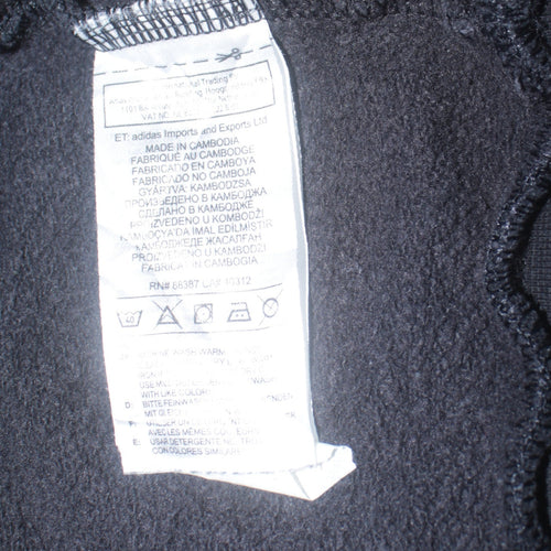 Adidas Men's Black XL Pullover Crew Neck Fleece Sweatshirt
