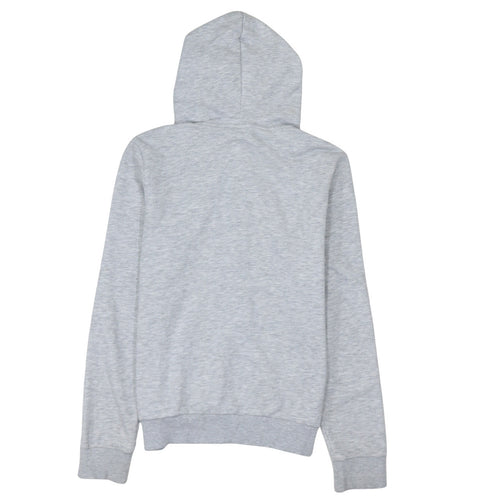 Puma Women Grey Full Zip Hoodie UK 14 Cotton Blend Casual Sportswear
