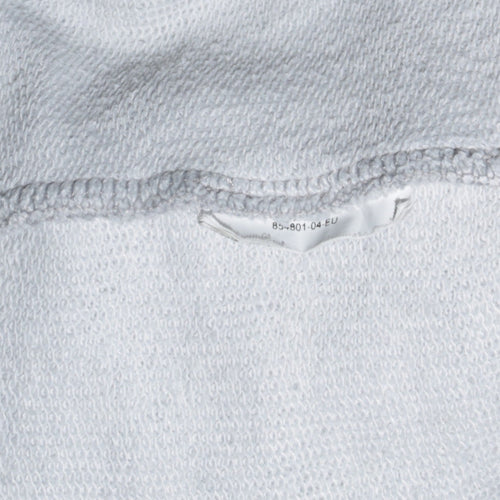 Puma Women Grey Full Zip Hoodie UK 14 Cotton Blend Casual Sportswear