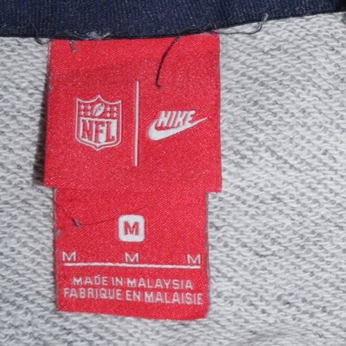 Nike NFL Los Angeles Rams Men's Grey Full Zip Hoodie Jacket Size M