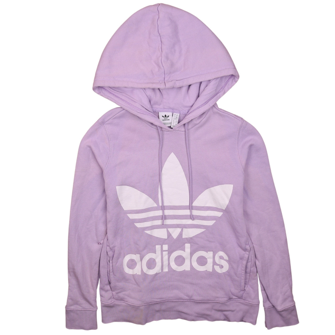 Adidas Womens Lilac Hooded Pullover Sweatshirt Size XS