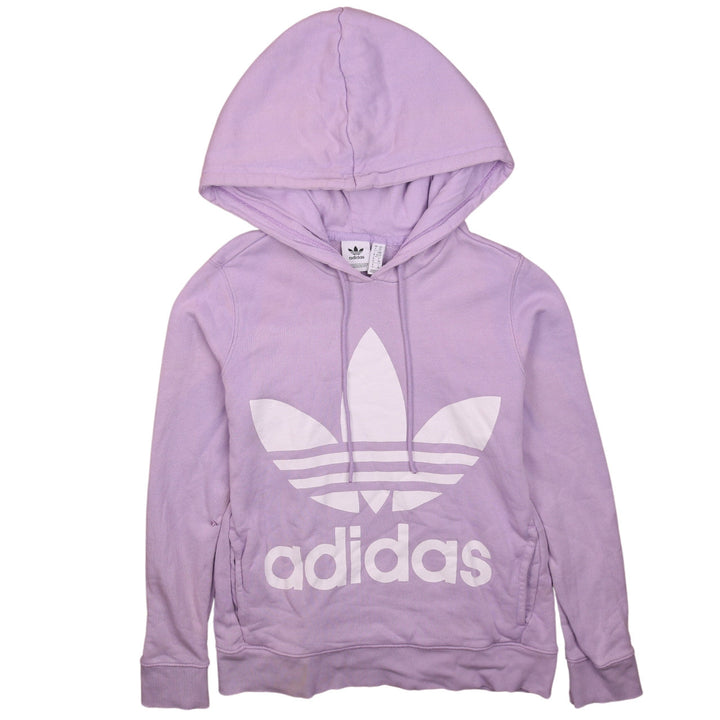 Adidas Womens Lilac Hooded Pullover Sweatshirt Size XS