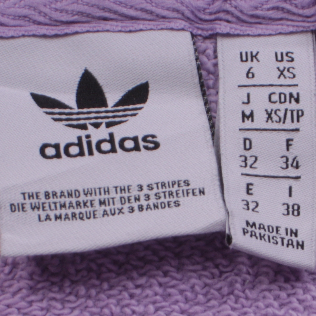 Adidas Womens Lilac Hooded Pullover Sweatshirt Size XS