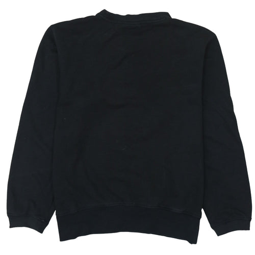 Kappa Men’s Black Medium Pullover Sweatshirt Logo Crew Neck