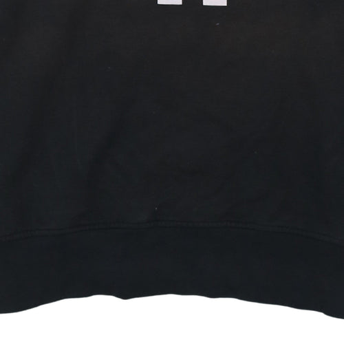 Kappa Men’s Black Medium Pullover Sweatshirt Logo Crew Neck