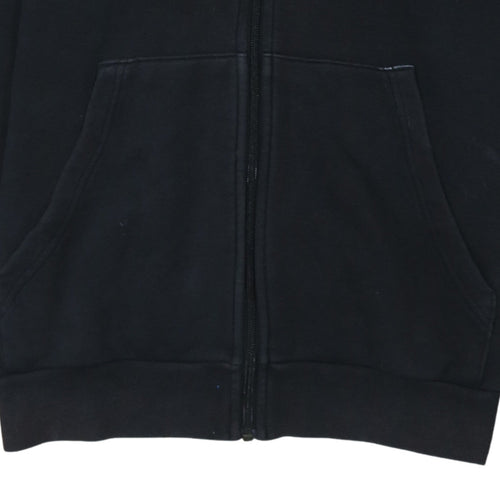 Adidas Teens Black Full Zip Hoodie XL Logo Sportswear