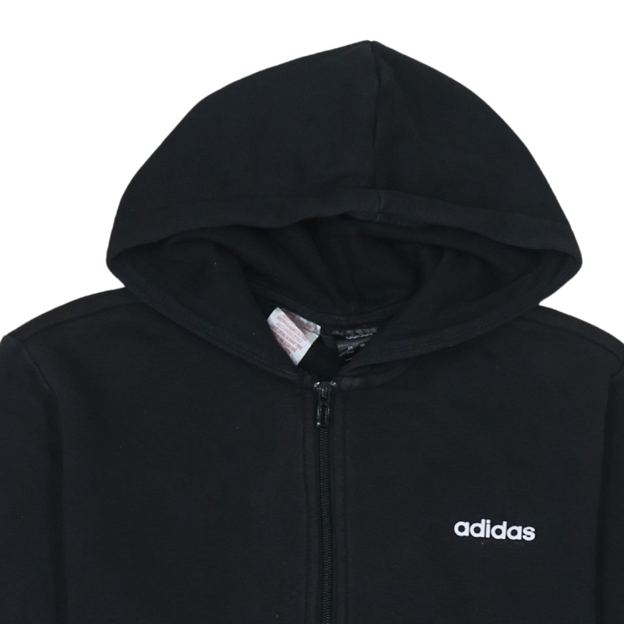 Adidas Teens Black Full Zip Hoodie XL Logo Sportswear