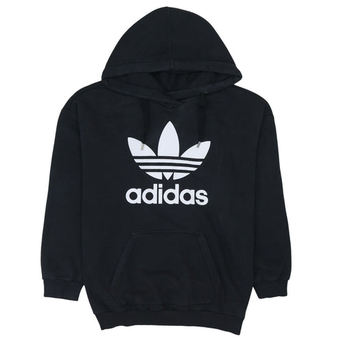 Adidas Men's Black Trefoil Pullover Hoodie Size S