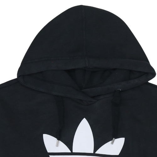 Adidas Men's Black Trefoil Pullover Hoodie Size S