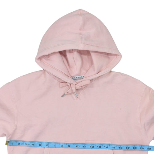 Calvin Klein Jeans Womens Pink XS Cropped Hoodie Cotton Blend