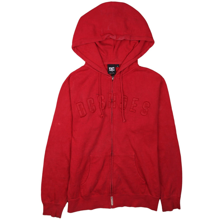 DC Shoes Men's Red Full Zip Hoodie Size S Skate Style