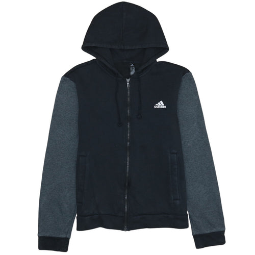 Adidas Men's Black Full Zip Hoodie Small Regular Fit