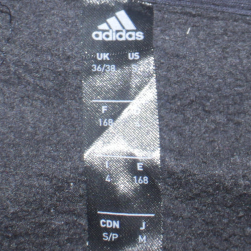 Adidas Men's Black Full Zip Hoodie Small Regular Fit