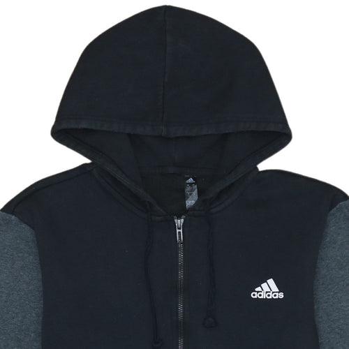 Adidas Men's Black Full Zip Hoodie Small Regular Fit