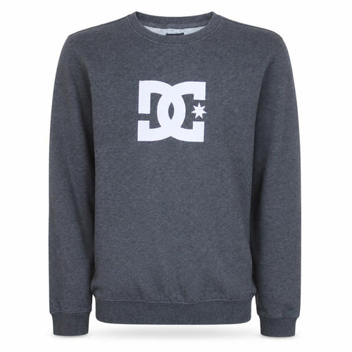 DC Boys Grey Fleece Crew Neck Logo Sweatshirt XL 16 Years