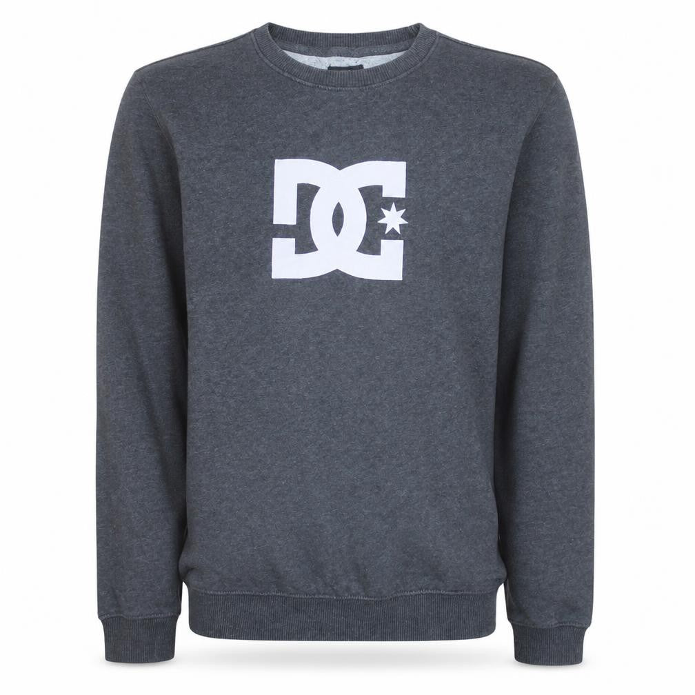 DC Boys Grey Fleece Crew Neck Logo Sweatshirt XL 16 Years