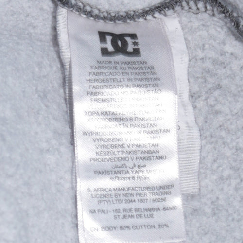 DC Boys Grey Fleece Crew Neck Logo Sweatshirt XL 16 Years