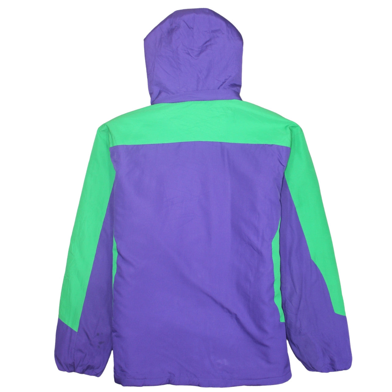 Longdan Men's Purple Green XL Ski Jacket Hooded Waterproof Winter Coat
