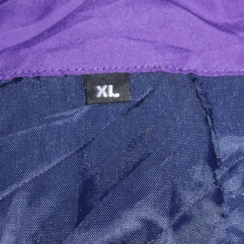 Longdan Men's Purple Green XL Ski Jacket Hooded Waterproof Winter Coat