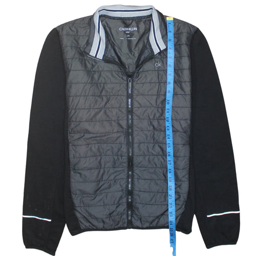 Calvin Klein Men’s Black Golf Bomber Jacket L Full Zip Lightweight
