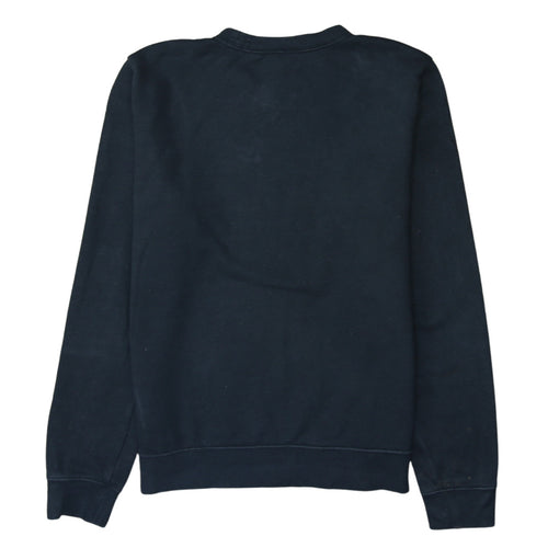 Nike Men's Black Small Crew Neck Pullover Logo Sweatshirt