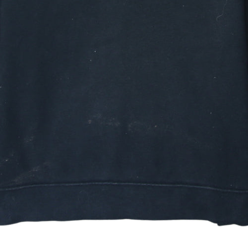 Nike Men's Black Small Crew Neck Pullover Logo Sweatshirt