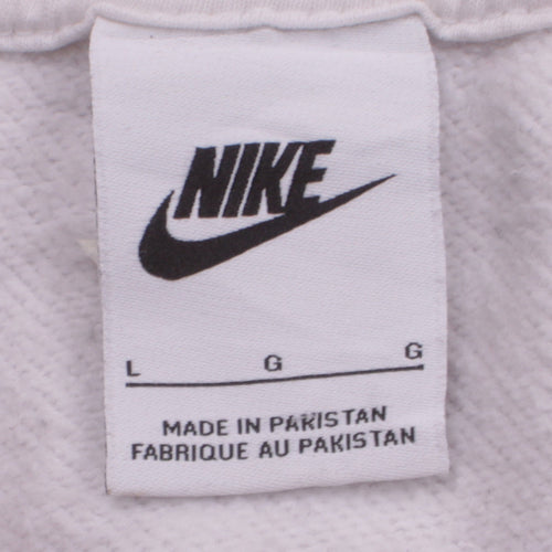 Nike Women’s White Crew Neck Pullover Sweatshirt Size L