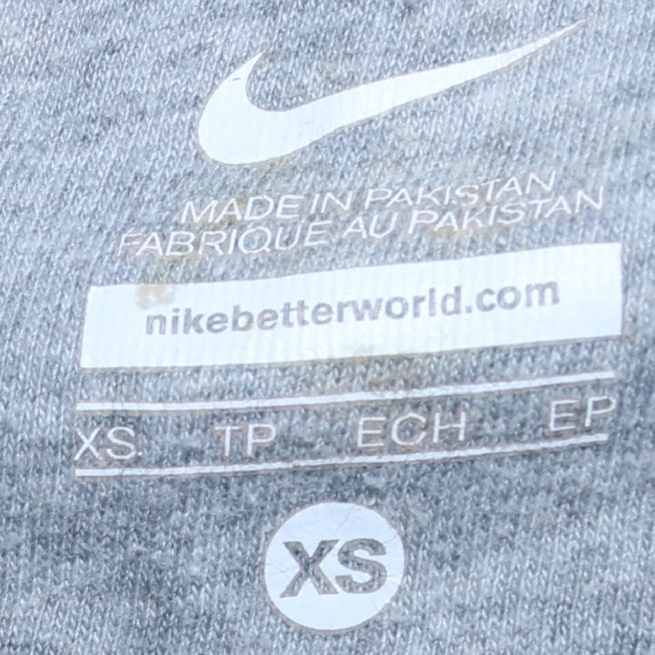 Nike Men's Grey XS Full Zip Hoodie Sweatshirt