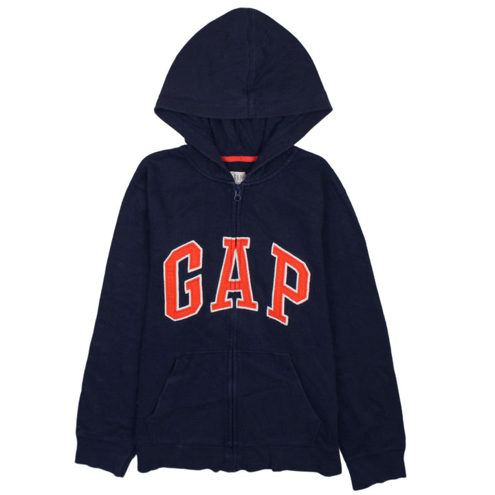 GAP Kids Boys Navy Blue Full Zip Hoodie XXL Cotton Blend