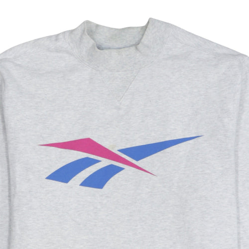 Reebok Classic Women's Grey Logo Sweatshirt Size M Pullover