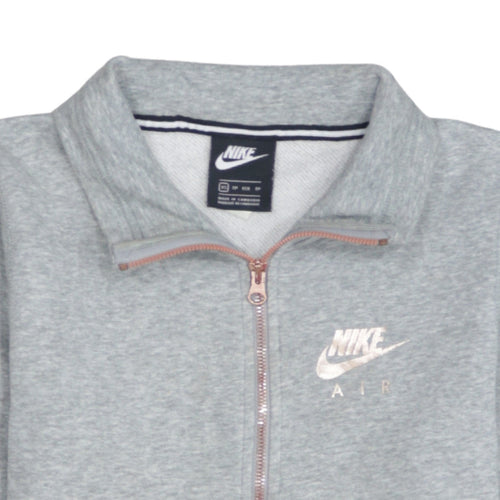 Nike Air Women's Grey 1/4 Zip Pullover Sweatshirt XS