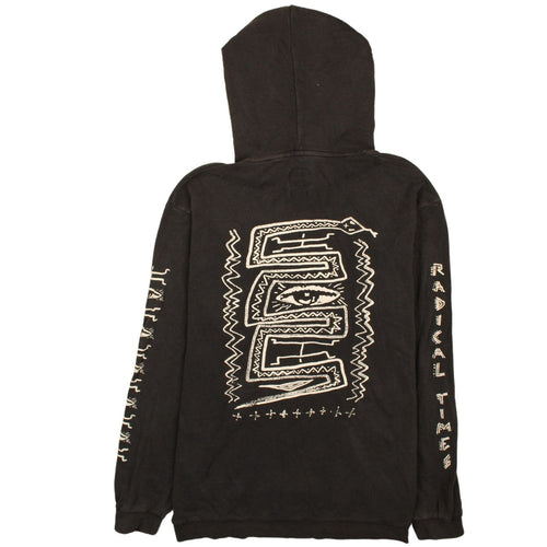Quiksilver Men’s Black XL Pullover Hoodie with Snake Graphic