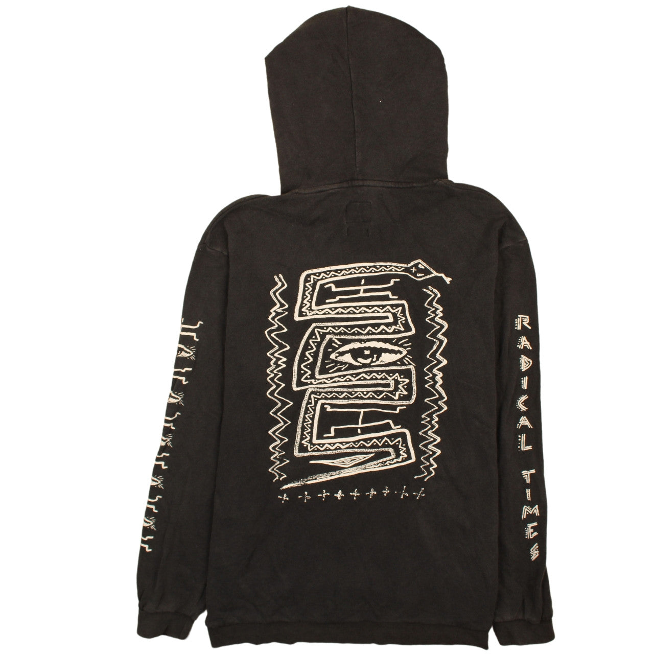 Quiksilver Men’s Black XL Pullover Hoodie with Snake Graphic