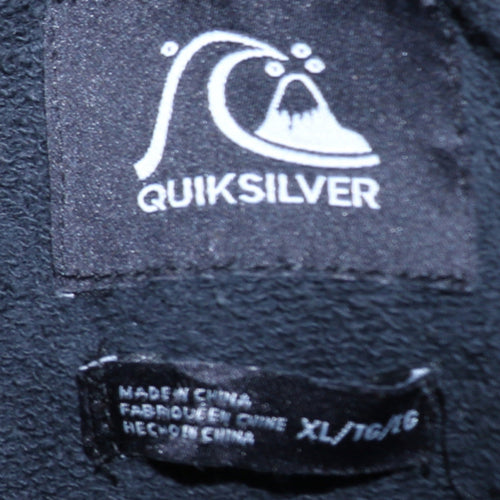 Quiksilver Men’s Black XL Pullover Hoodie with Snake Graphic