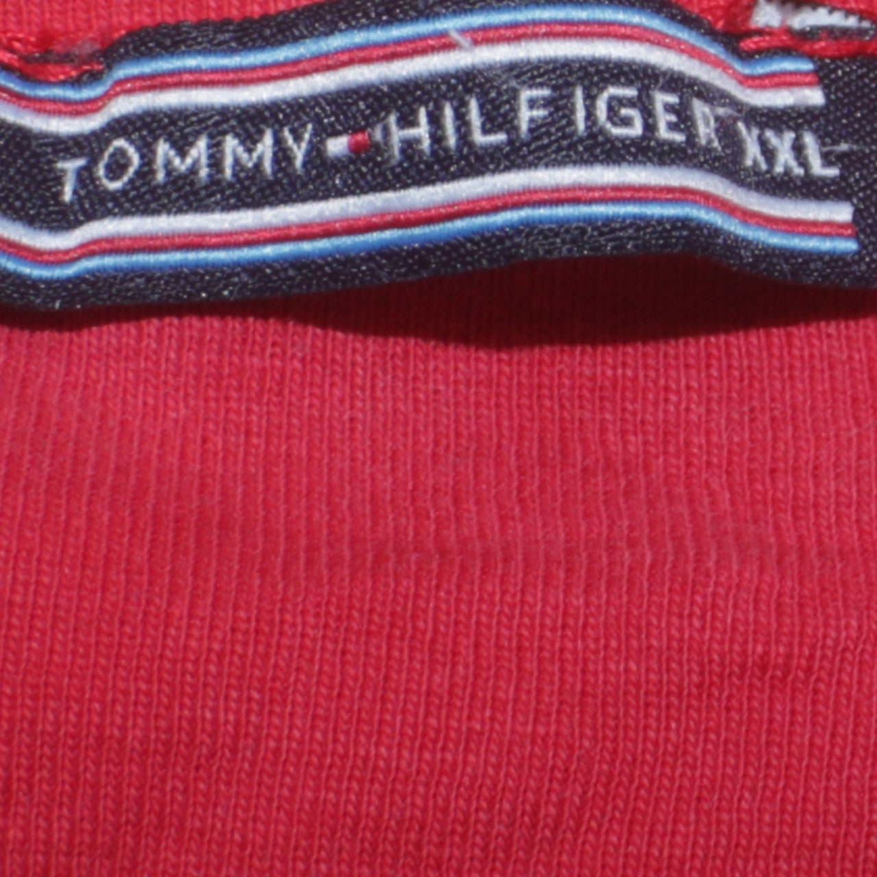 Tommy Hilfiger Red Long Sleeve Crew Neck Cotton T-Shirt 2XL
