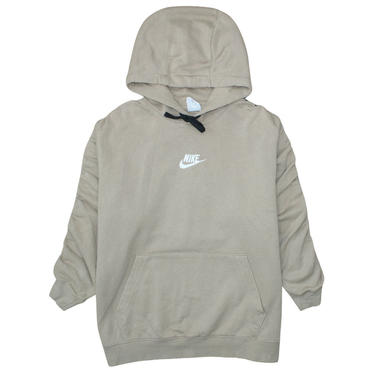 Nike Women’s Beige Pullover Hoodie XL Cotton Blend Casual Sweatshirt