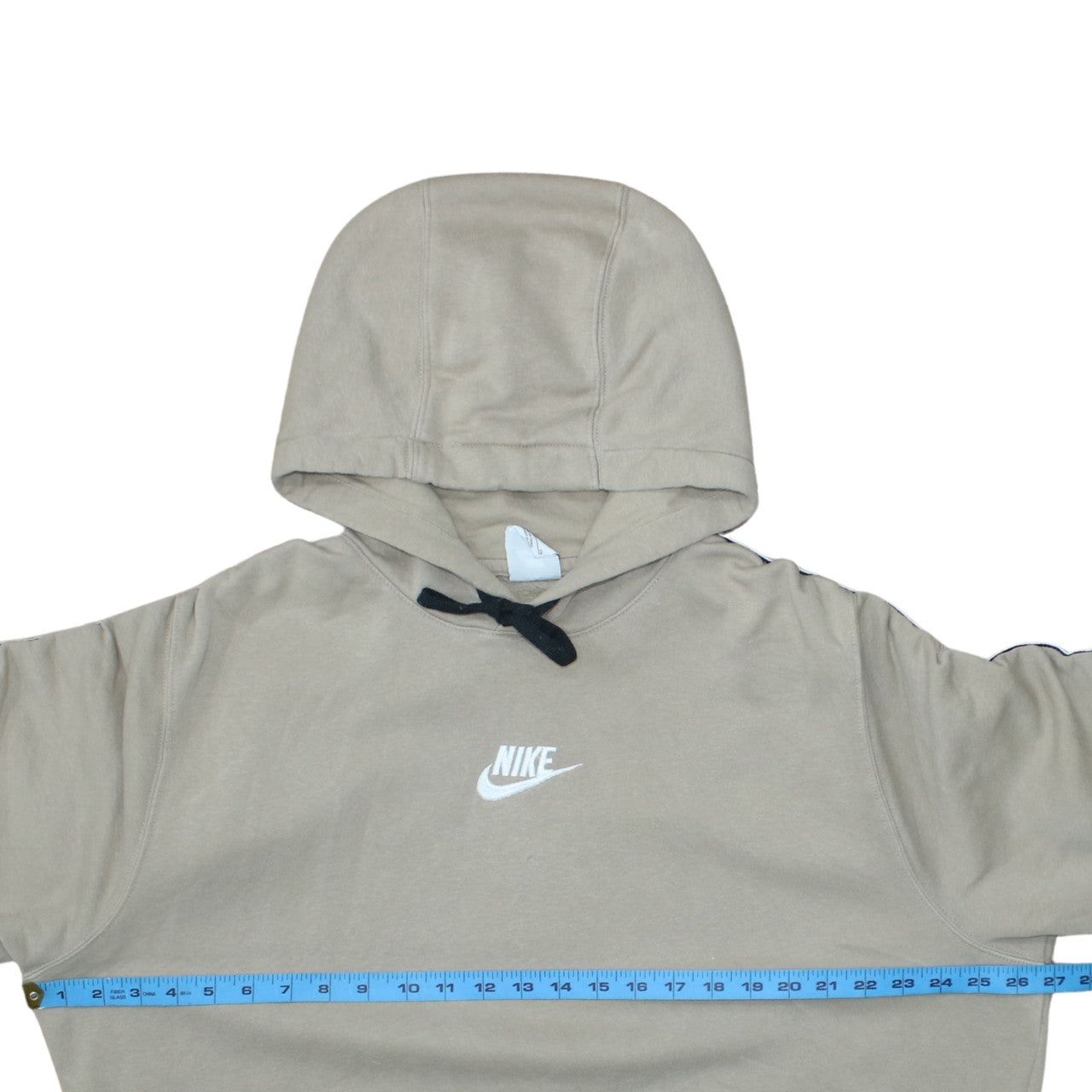 Nike Women’s Beige Pullover Hoodie XL Cotton Blend Casual Sweatshirt