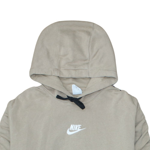 Nike Women’s Beige Pullover Hoodie XL Cotton Blend Casual Sweatshirt