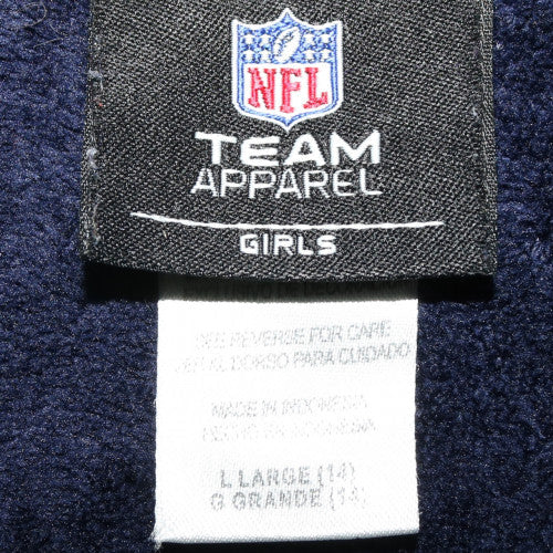 NFL Team Apparel Girls Blue Fleece Zip Jacket Size 14 Teens