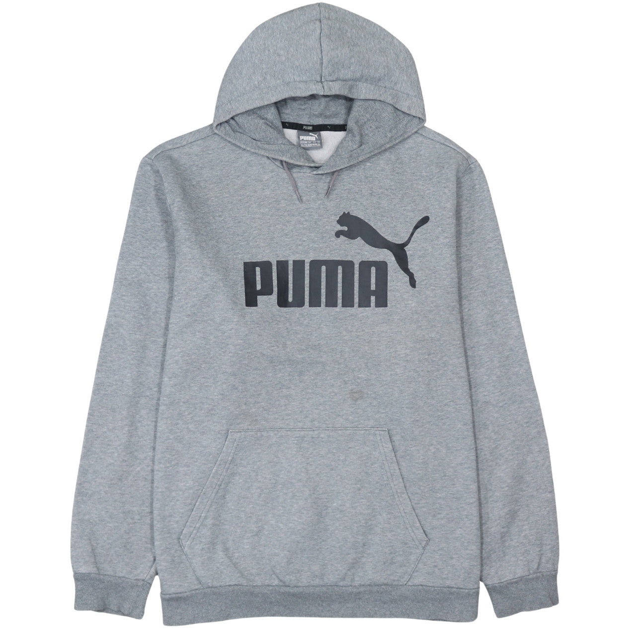 Puma Men’s Grey 2XL Pullover Hoodie with Logo Graphic
