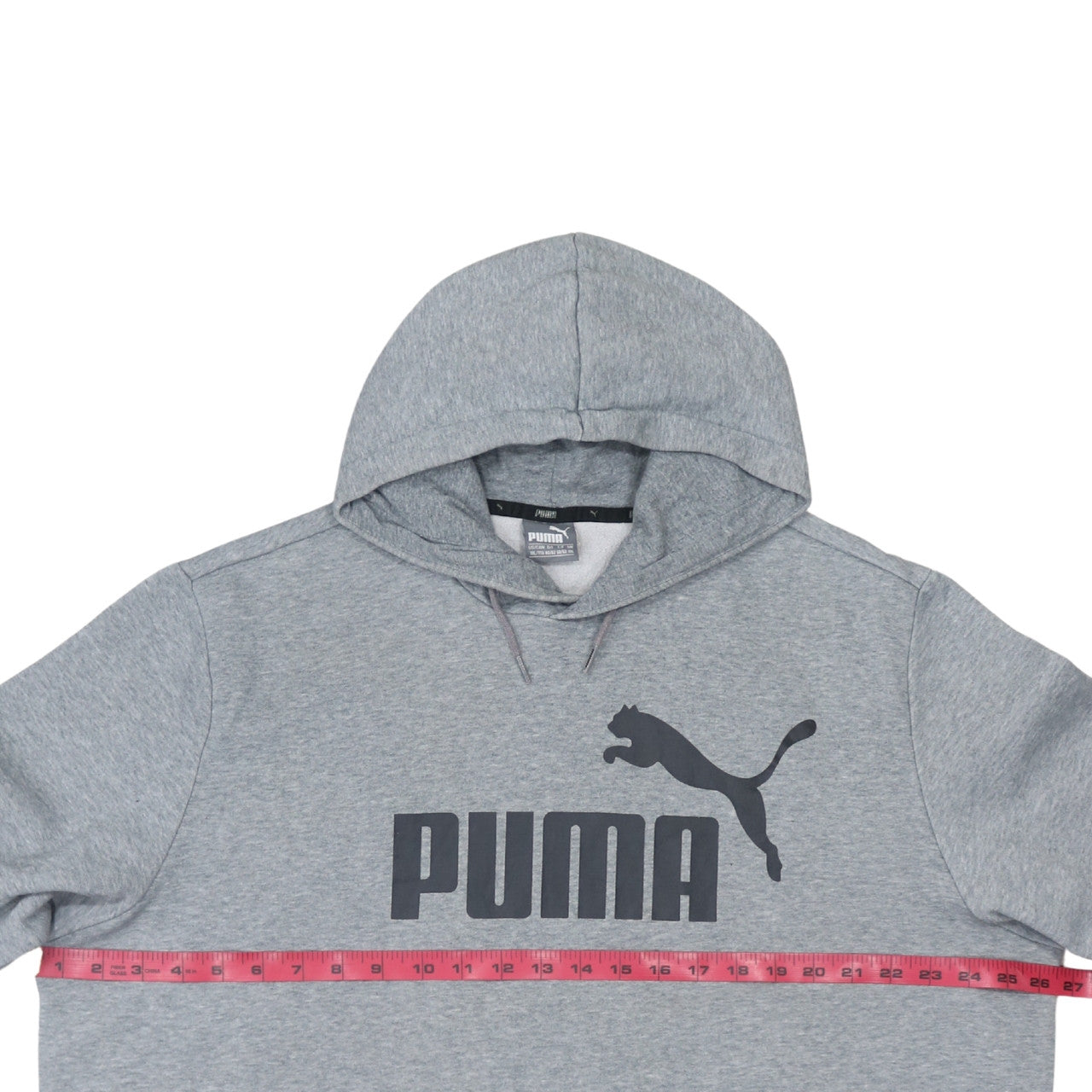 Puma Men’s Grey 2XL Pullover Hoodie with Logo Graphic