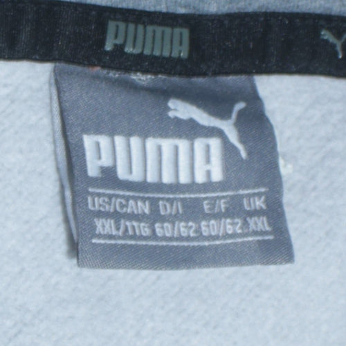 Puma Men’s Grey 2XL Pullover Hoodie with Logo Graphic