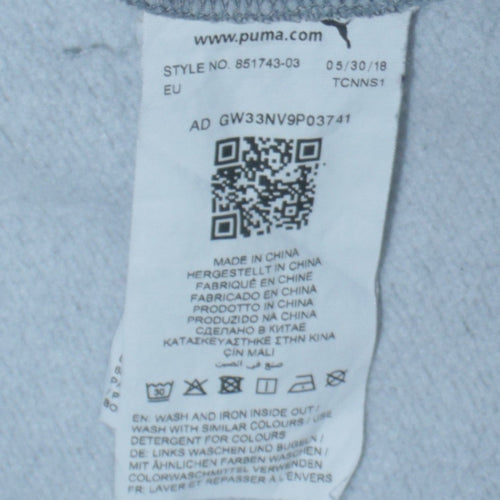 Puma Men’s Grey 2XL Pullover Hoodie with Logo Graphic