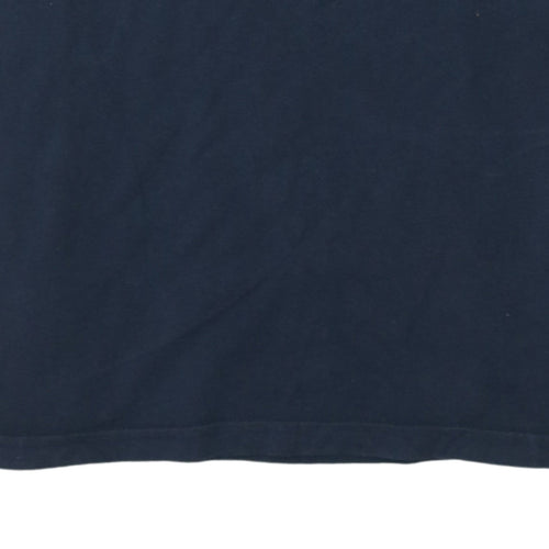 Quiksilver Men's Blue Short Sleeve Cotton Graphic T-Shirt M