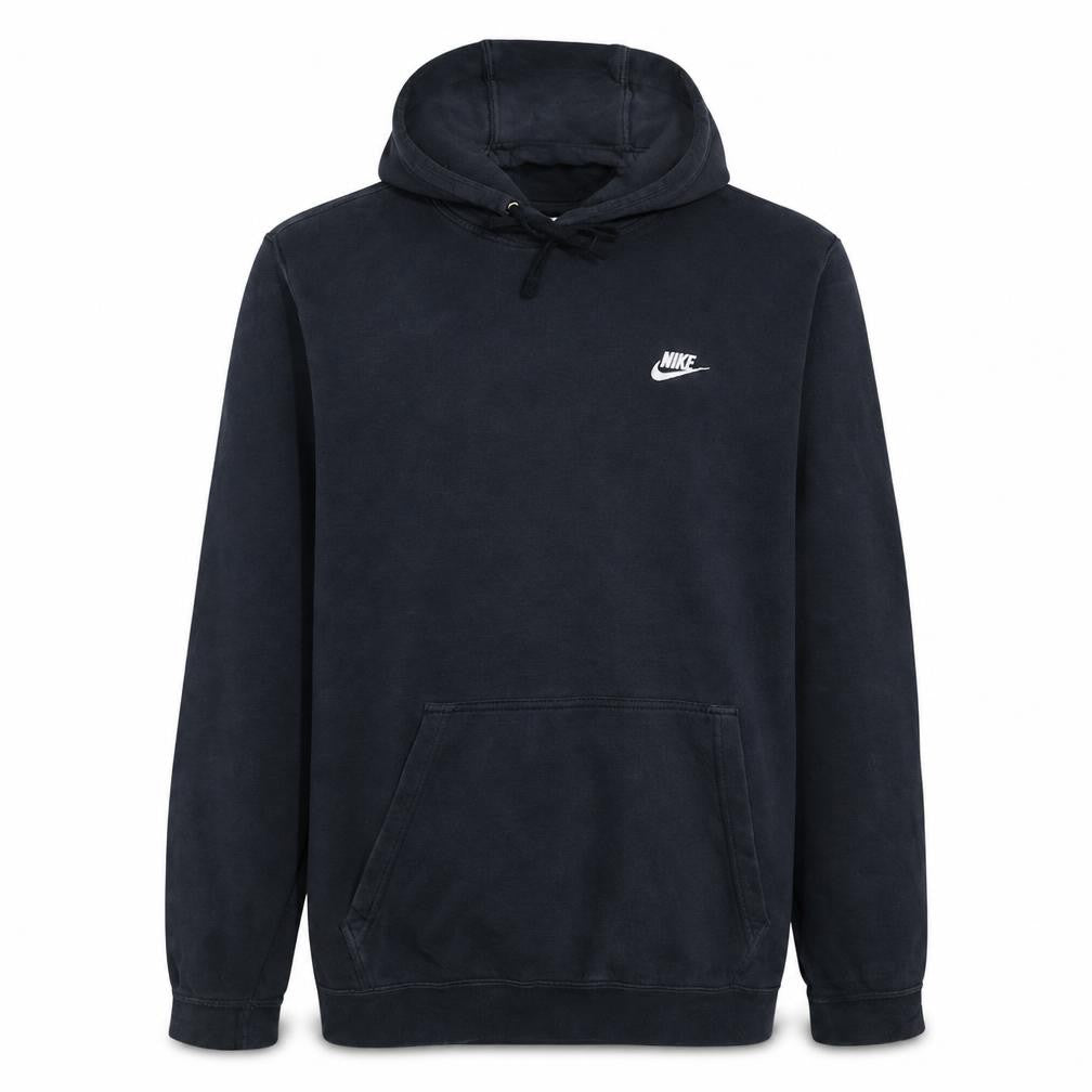 Front view of Nike Men's Black XL Pullover Hoodie Fleece Sweatshirt